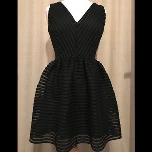 Saks Fifth Avenue Sleeveless Black Cocktail Dress
